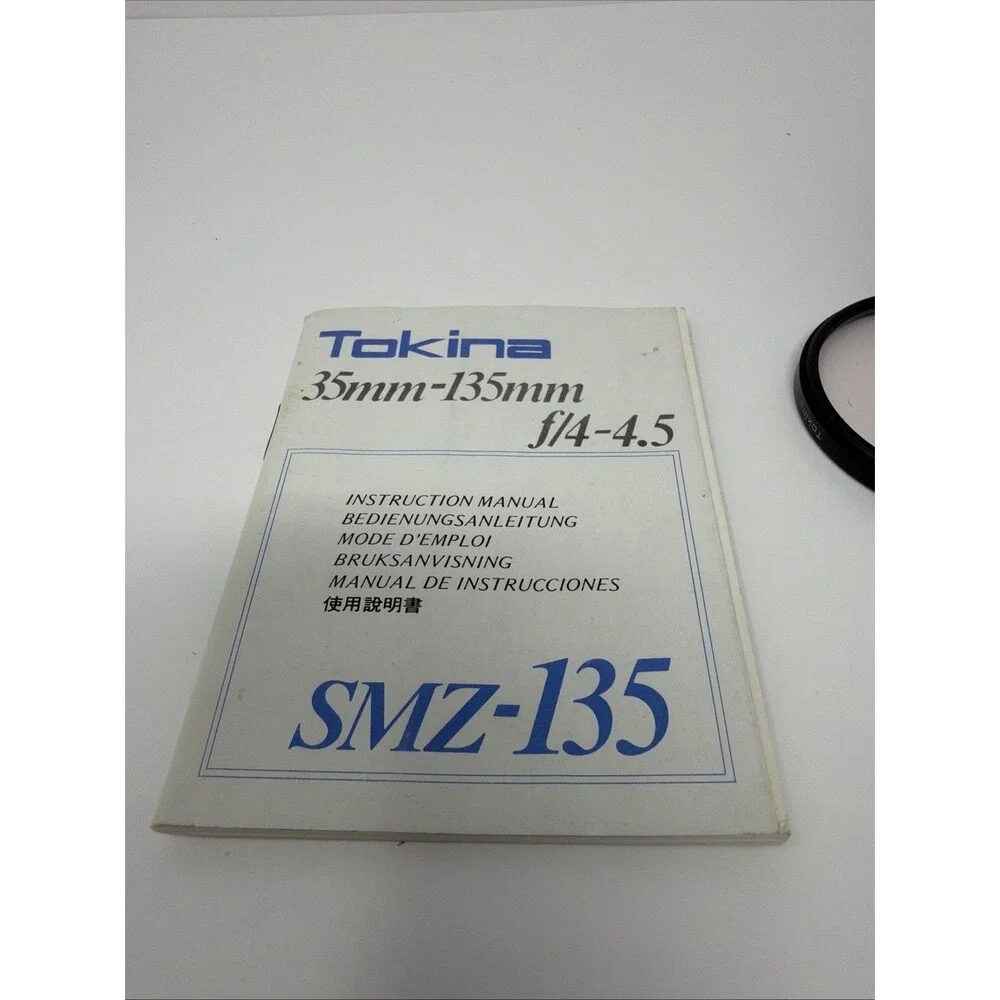 RMC Tokina Camera Film 35-135mm Zoom Lens F/4-4.5 SMZ-135 With Manual